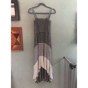 Soma Black/White Striped Maxi Dress